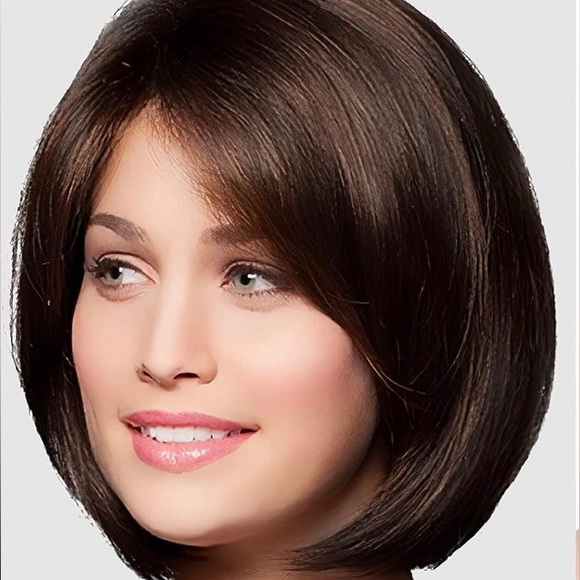 Kaylss Dark Brown/Black Short Pixie Cut - Sweeping Bangs - Synthetic Hair - New - Picture 10 of 15